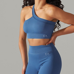 One Shoulder Activewear Set | Blue