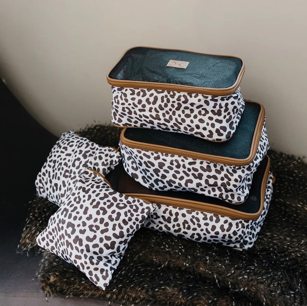 Travel Luggage Organizer Pods: Cheetah