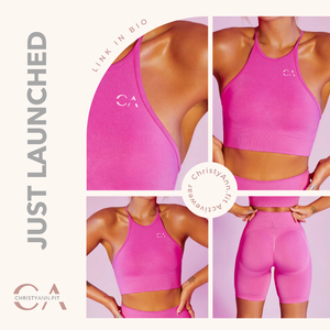Short Activewear Set | Bright Pink