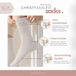 Modern White Training Socks | Pure Cotton