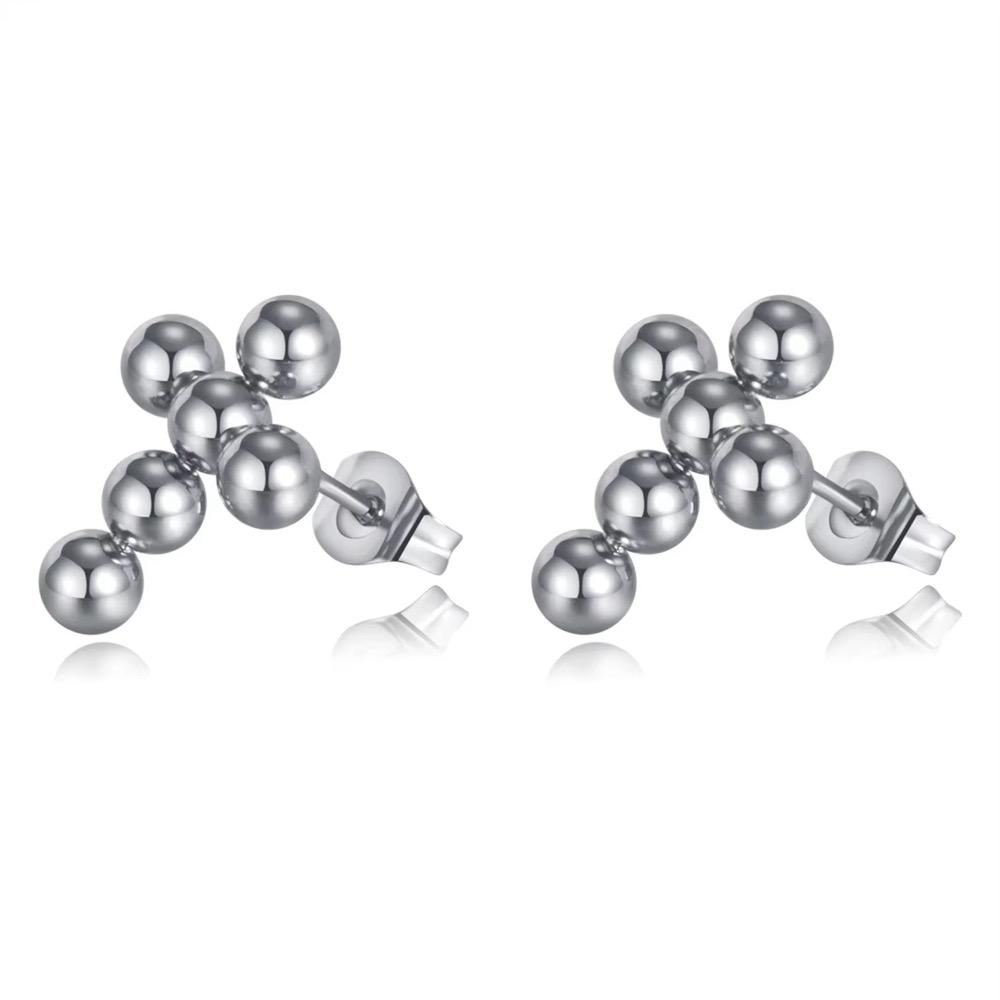 Silver Cross Earrings