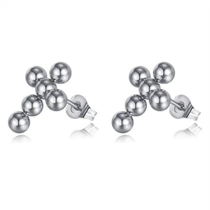 Silver Cross Earrings