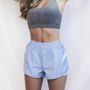 
                
                    Load image into Gallery viewer, Active Shorts | Runner Shorts Blue - ChristyAnn.Fit Live Workouts
                
            