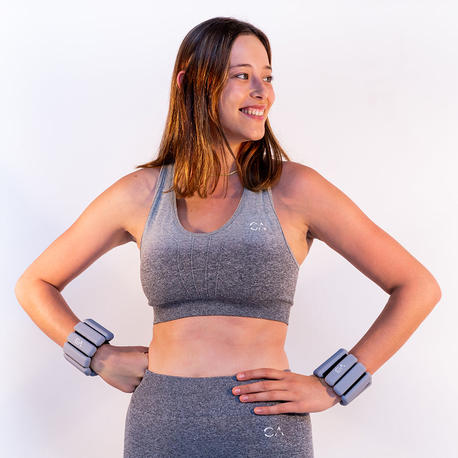 Ankle & Wrist Weight 900g | Set of 2: Light Grey - ChristyAnn.Fit Live Workouts