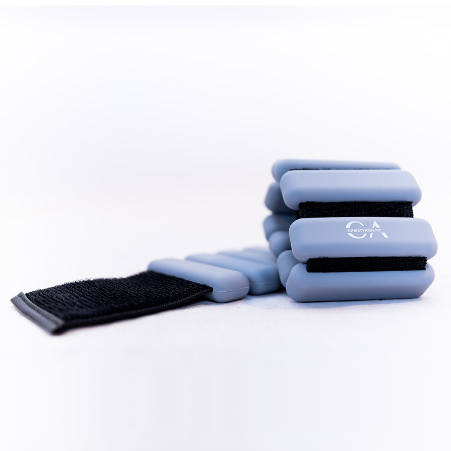Ankle & Wrist Weight 900g | Set of 2: Light Grey - ChristyAnn.Fit Live Workouts