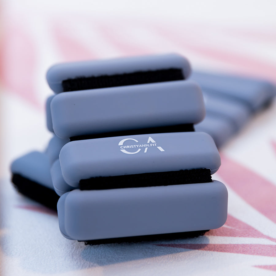 Ankle & Wrist Weight 900g | Set of 2: Light Grey - ChristyAnn.Fit Live Workouts