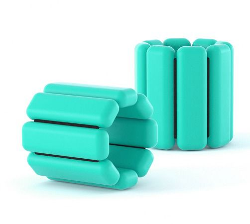 
                
                    Load image into Gallery viewer, Ankle &amp;amp; Wrist Weight 900g | Set of 2: Blue/Green - ChristyAnn.Fit Live Workouts
                
            