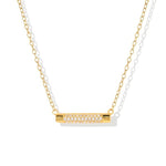 Gold Bar Necklace with Multiple Stones : Gold Plated - ChristyAnn.Fit Live Workouts