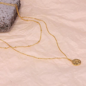 Coin Wave Necklace : Gold Plated - ChristyAnn.Fit Live Workouts