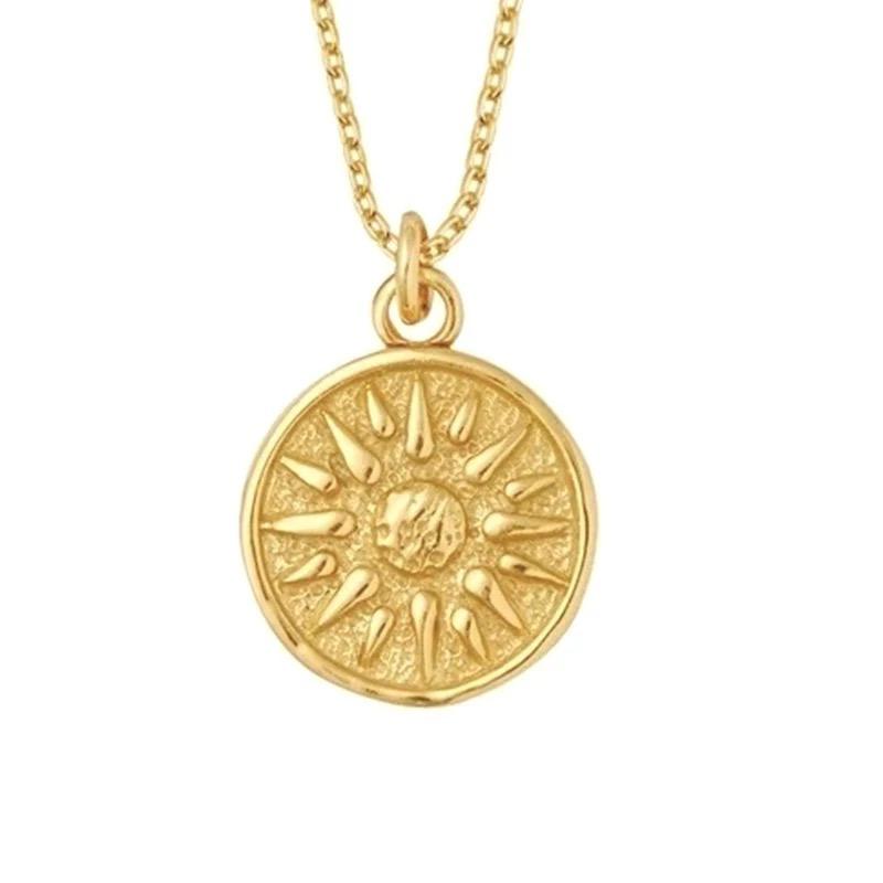 Coin Sun Necklace: Gold Plated - ChristyAnn.Fit Live Workouts