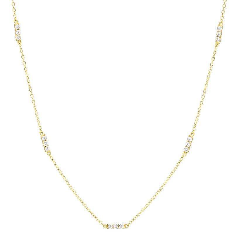 Minimal Stud Cluster Necklace: Gold Plated - ChristyAnn.Fit Live Workouts