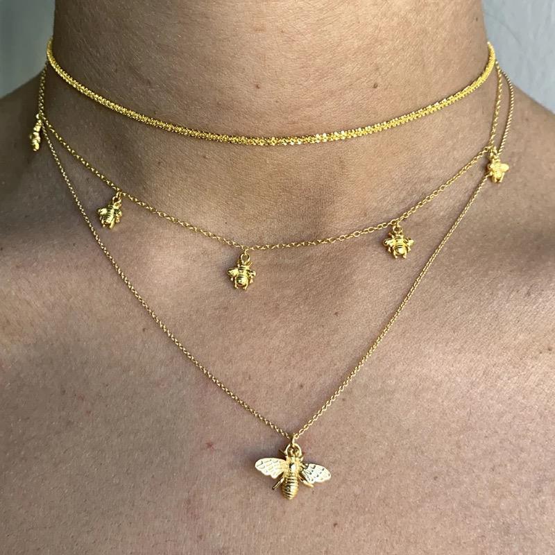 Bee Necklace : Gold Plated - ChristyAnn.Fit Live Workouts
