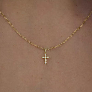 Cross Necklace: Gold Plated - ChristyAnn.Fit Live Workouts