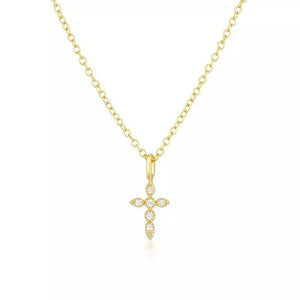 Cross Necklace: Gold Plated - ChristyAnn.Fit Live Workouts