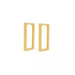 Looped Rectangle Earrings : Gold Plated - ChristyAnn.Fit Live Workouts
