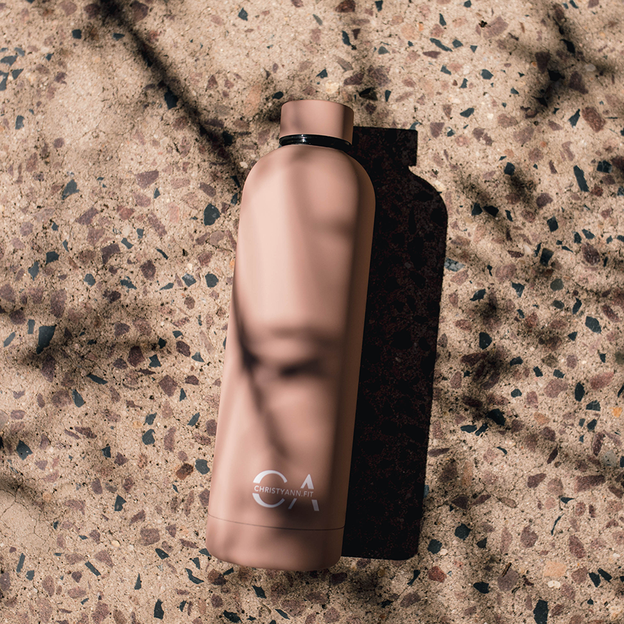 Hydration Bottle | Dusty Pink - ChristyAnn.Fit Live Workouts