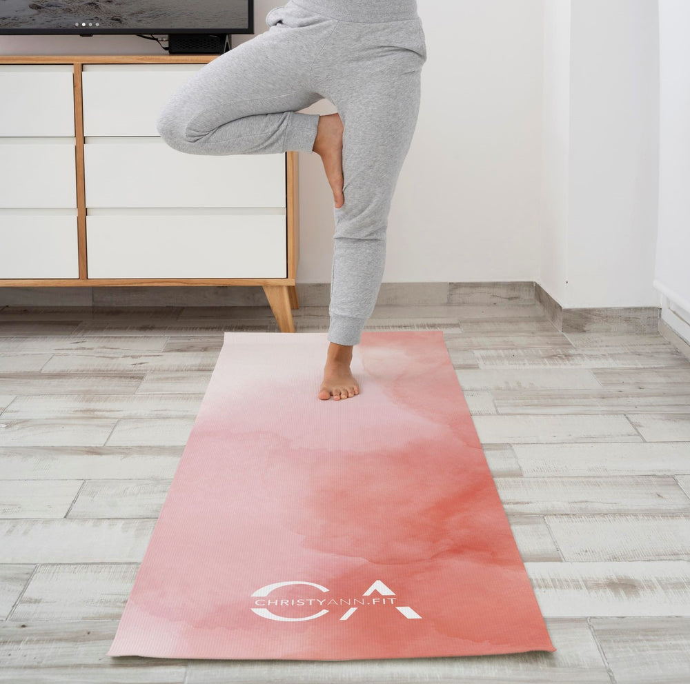 
                
                    Load image into Gallery viewer, Yoga Mat | Pink Blush - ChristyAnn.Fit Live Workouts
                
            