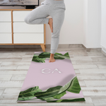 Yoga Mat | Tropical Leaf - ChristyAnn.Fit Live Workouts