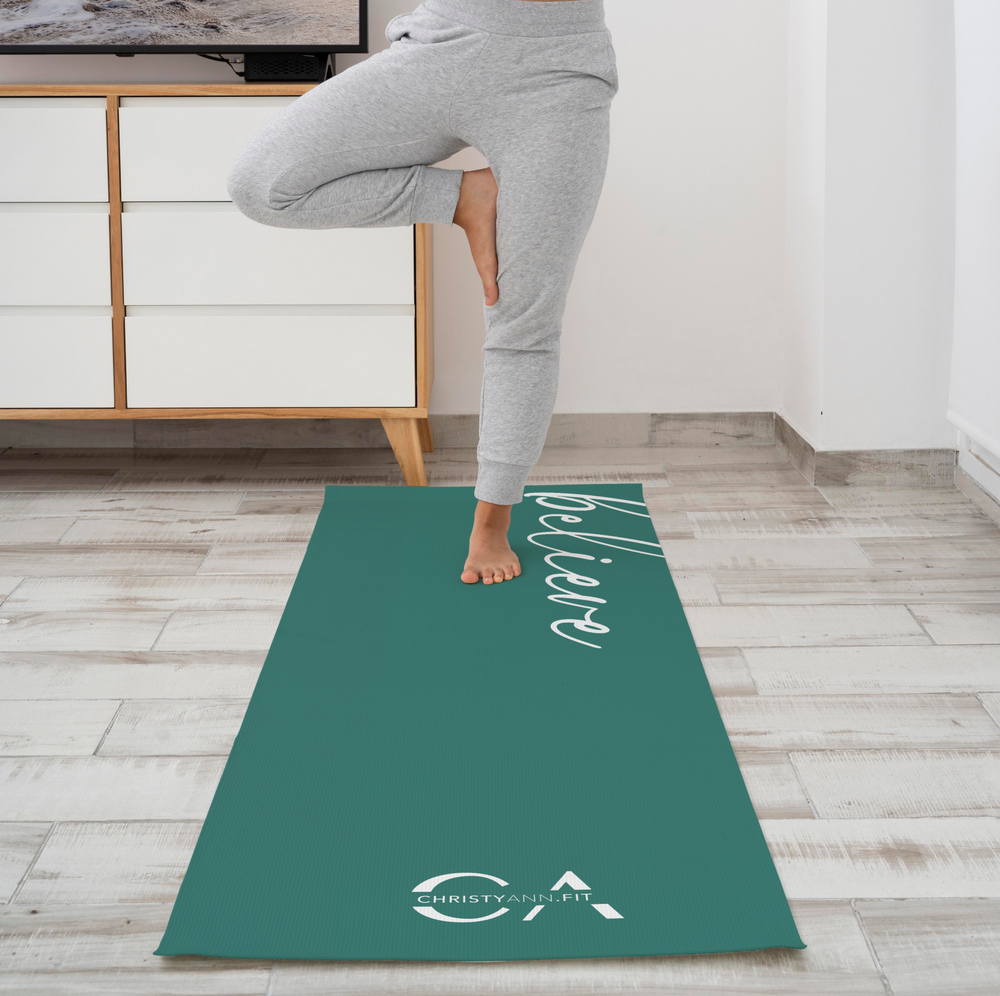 Yoga Mat | Believe - ChristyAnn.Fit Live Workouts